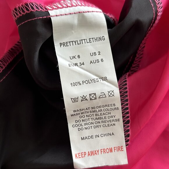 PrettyLittleThing Nylon 1997 Oversized Sports Jacket ASO Emily in Paris - Picture 7 of 9